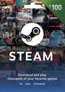 Steam Wallet Gift Card $100