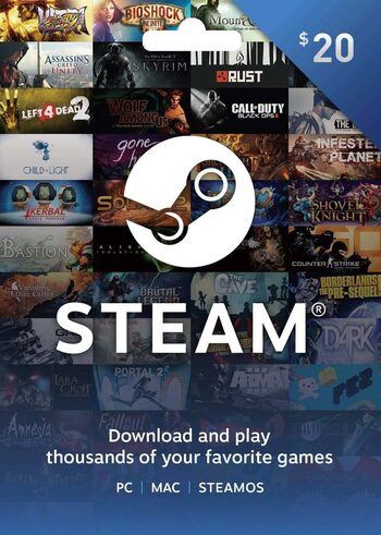 Steam Wallet Gift Card $20
